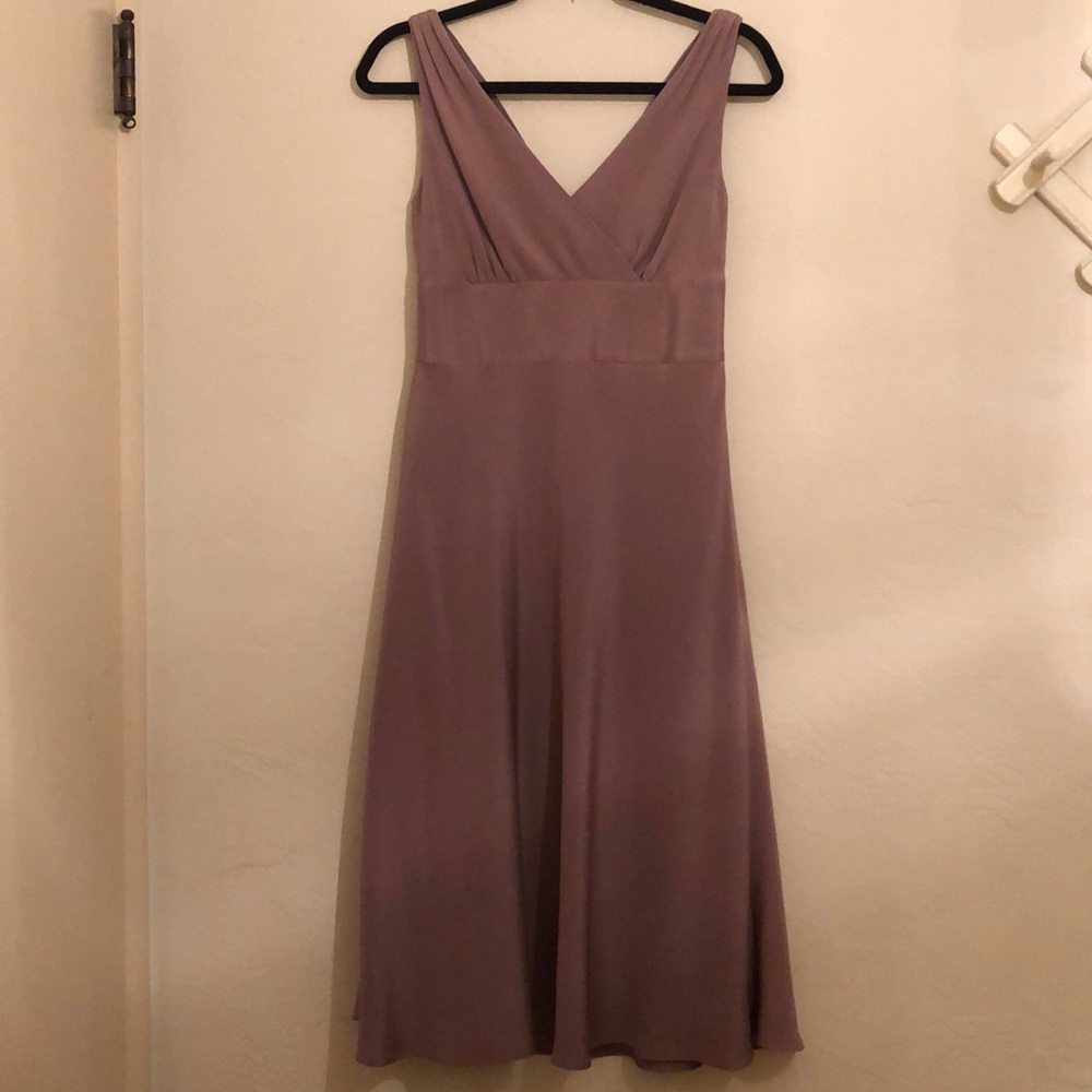 J. Crew V Neck Silk Dress